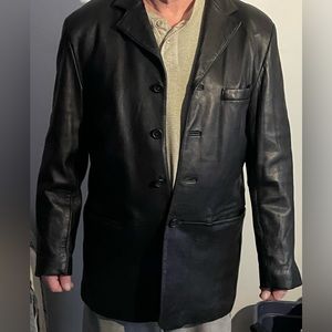 Vintage Men’s Pelle Studio Black 100% leather jacket size Large great condition